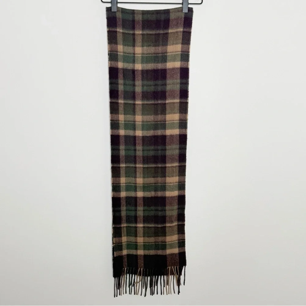 Barbour Cashmere Tartan Scarf outdoor preppy academia